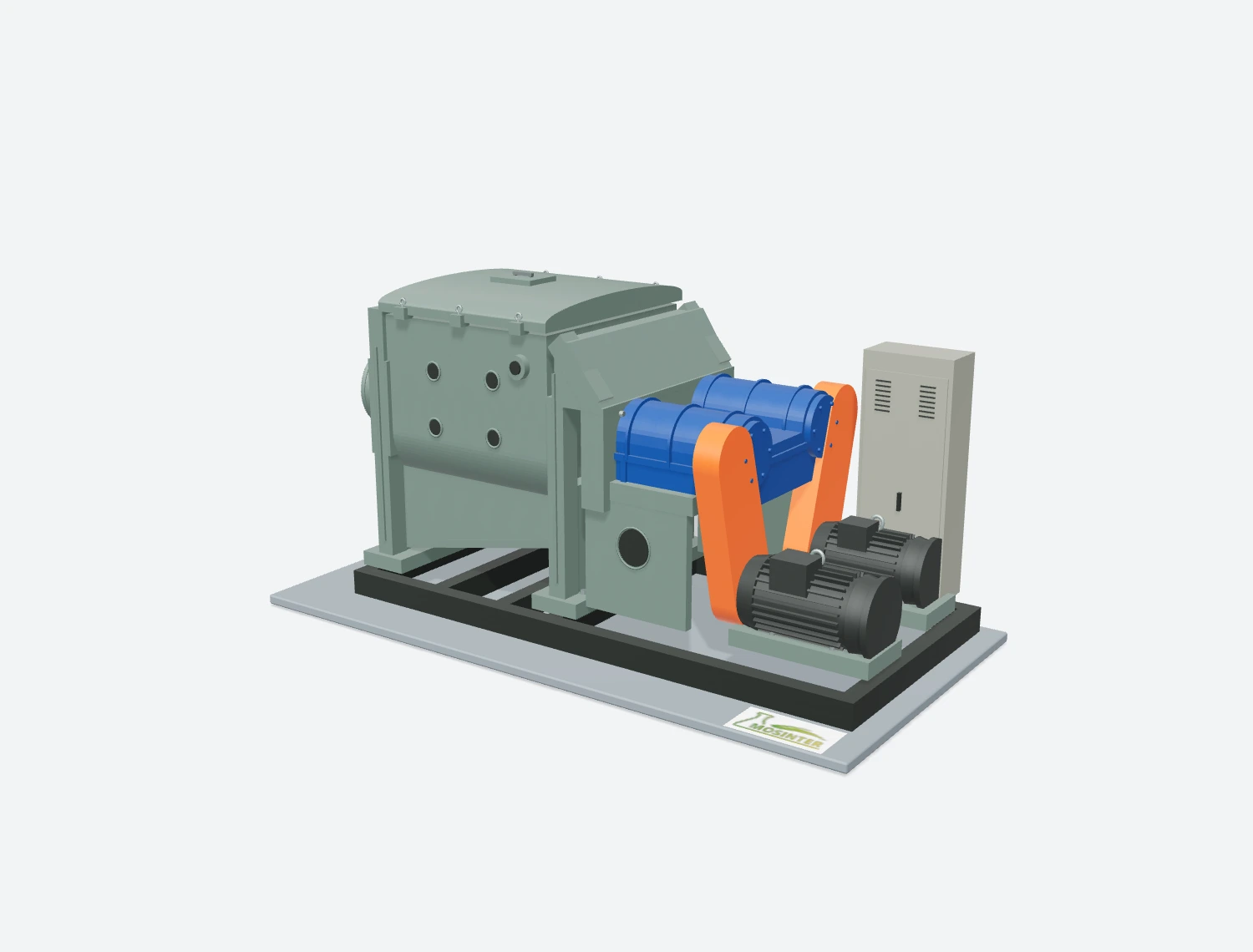 3D exterior preview of the selected machine configuration
