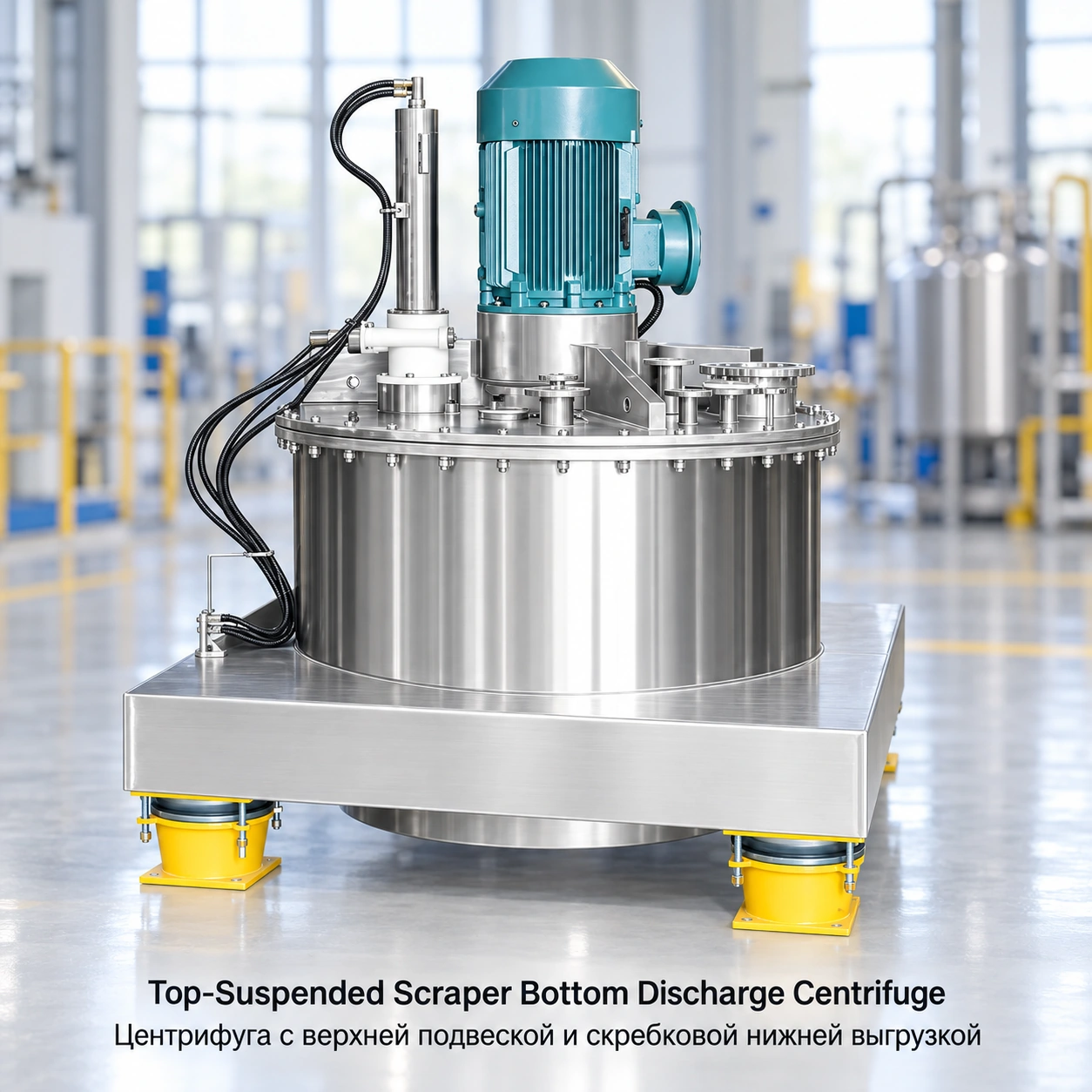 Suspended Automatic Scraper Bottom-Discharge Centrifuge