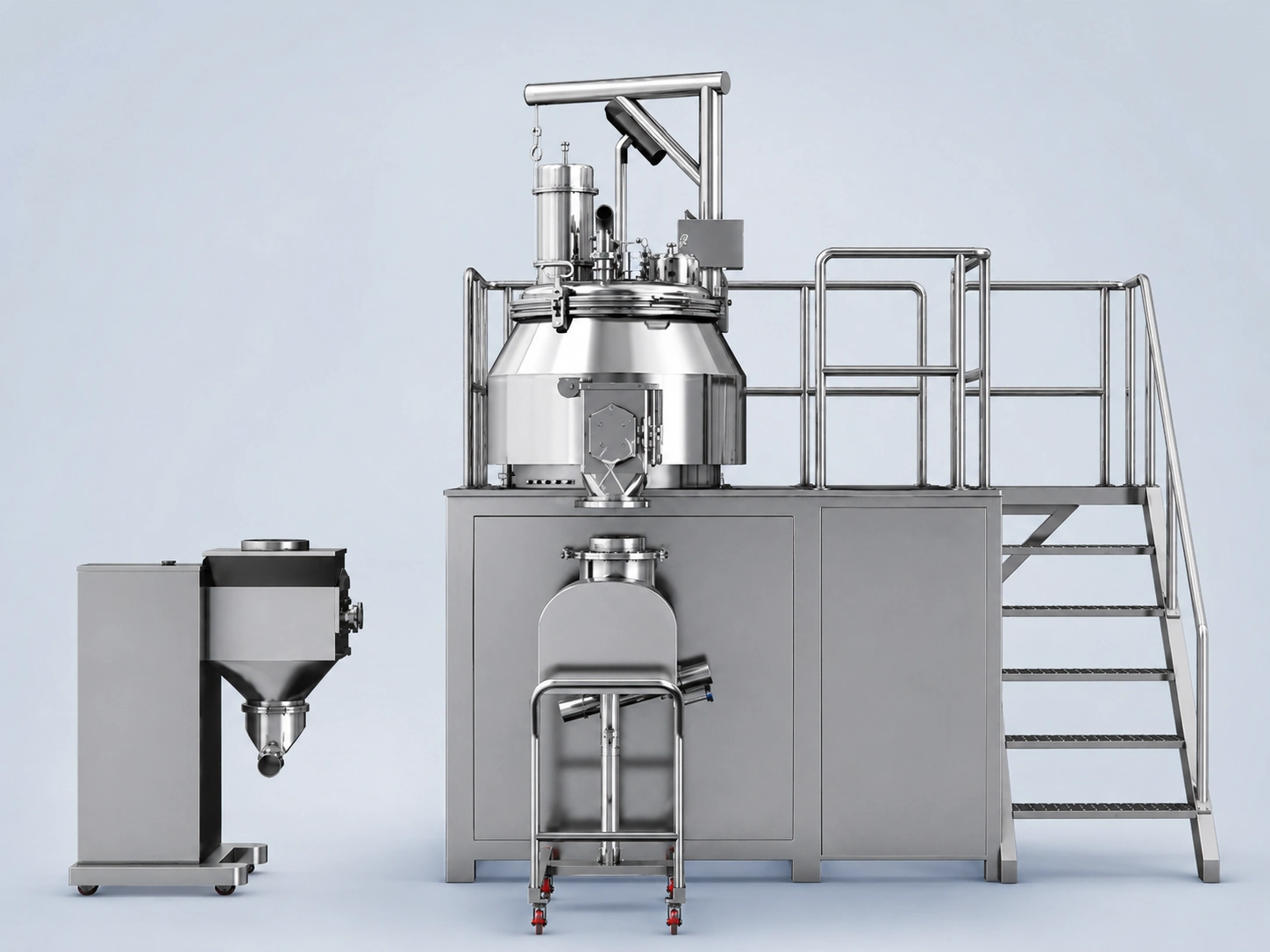 Closed-Loop Fluid Bed Dryer and Cooler with Solvent Recovery