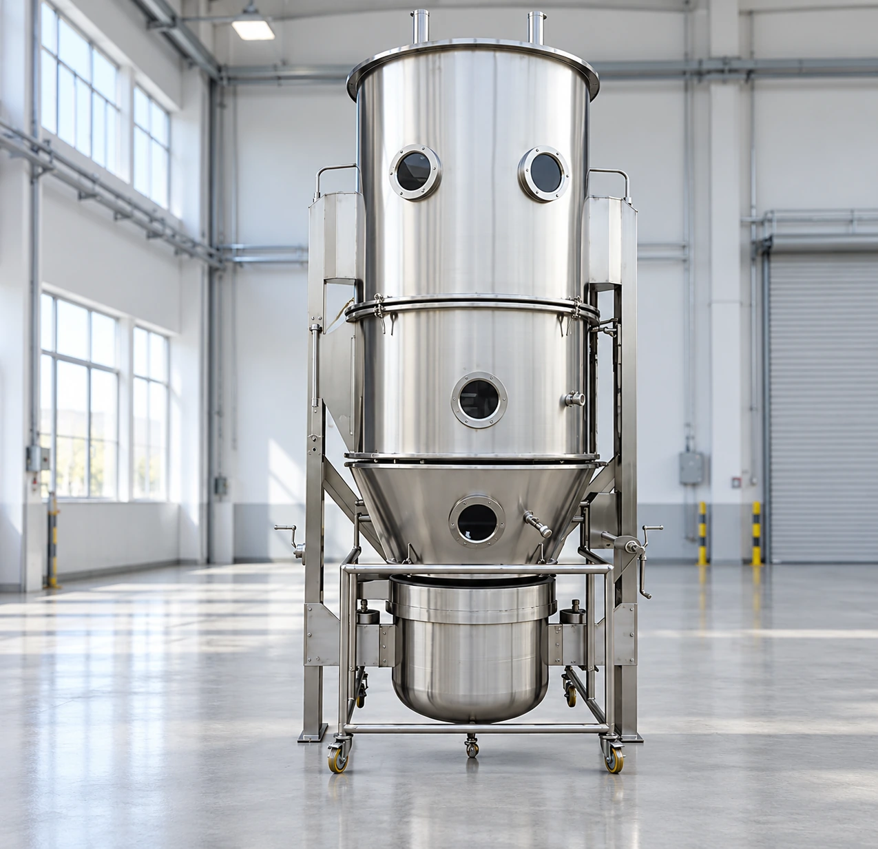 High-Efficiency Batch Fluid Bed Dryer