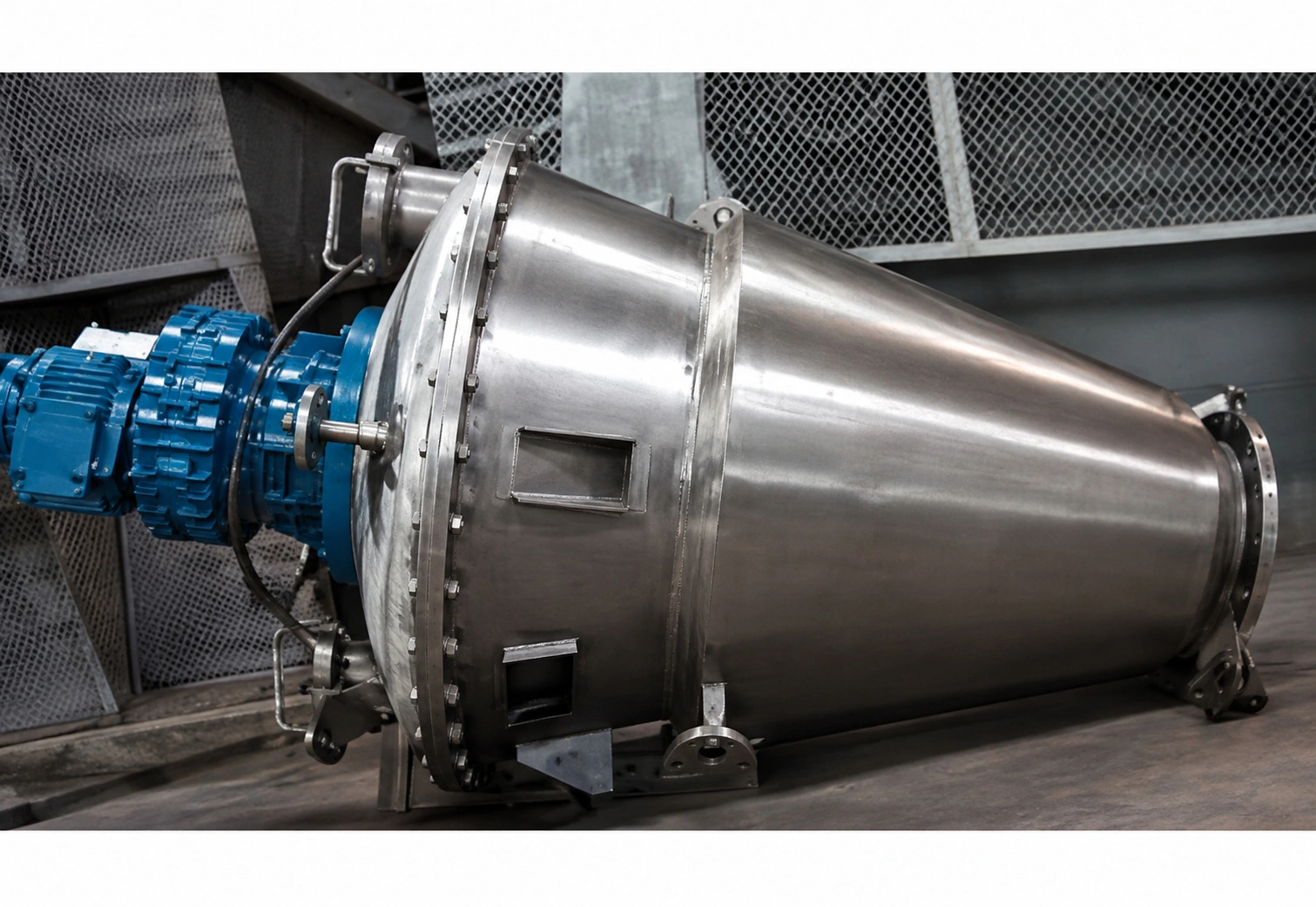 Conical mixer heating and cooling jacket
