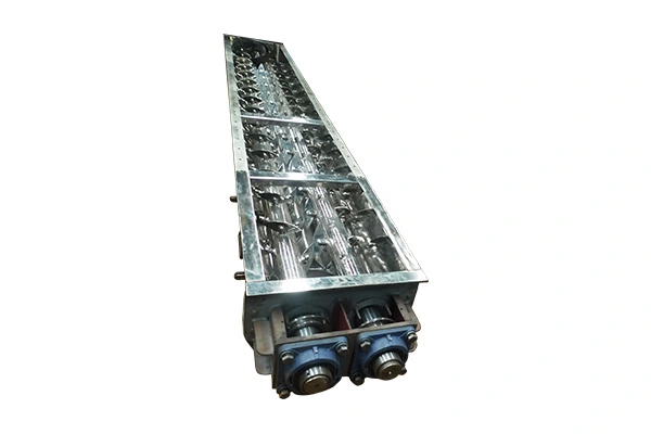 Continuous double shaft paddle mixer
