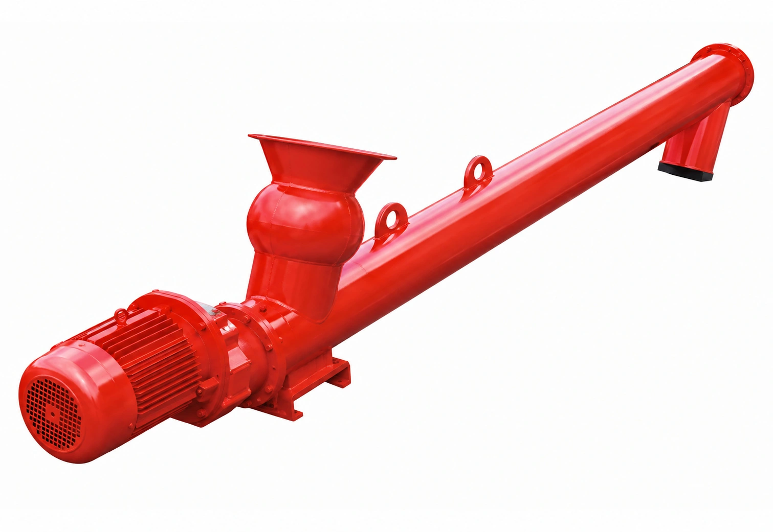 Continuous screw and belt feeding systems