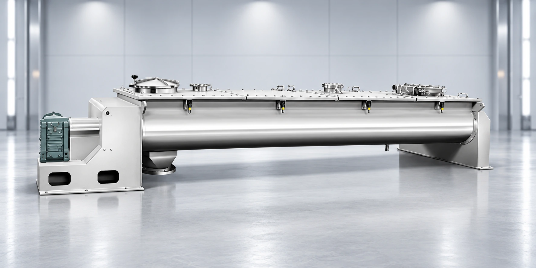 Continuous Industrial Mixer for Metered Blending
