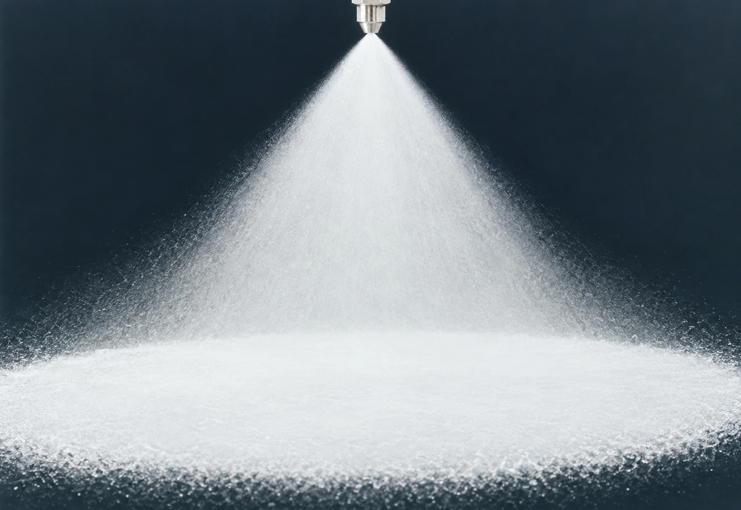 Rotating atomizing spray effect