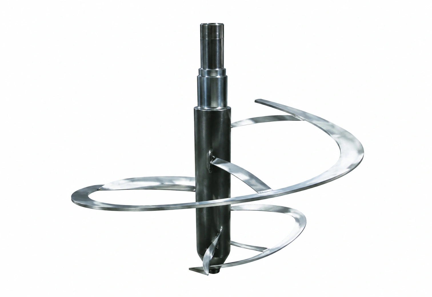 Vertical ribbon agitator assembly