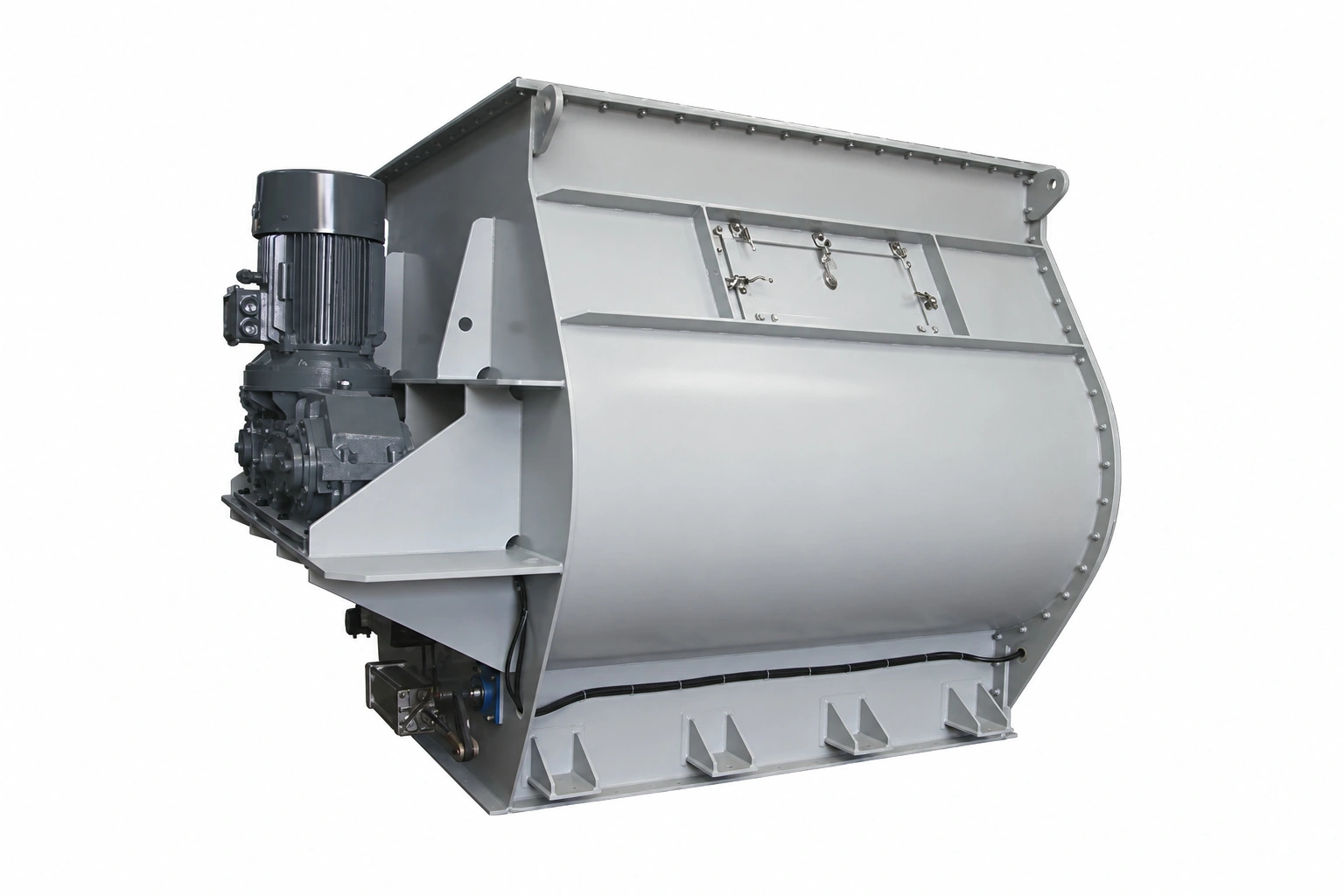 Industrial double shaft paddle mixer