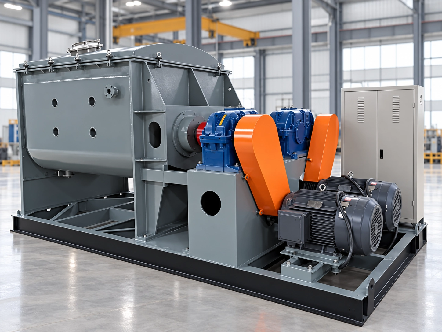 Screw-Discharge Z-Blade Kneader Mixer (3000 L)