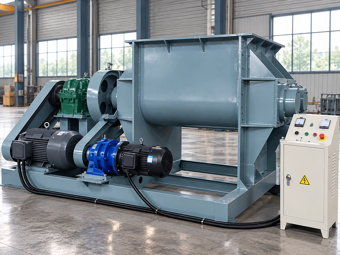Screw-Discharge Z-Blade Kneader Mixer